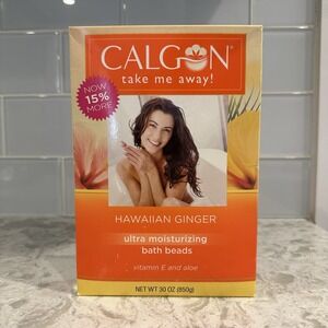 Calgon Take Me Away! Hawaiian Ginger‎ Ultra Moisturizing Bath Beads 30 oz